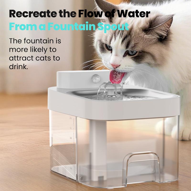 Hydrapaw 2026 Latest Cat Water Fountain with 2.4G Wi-Fi APP Control